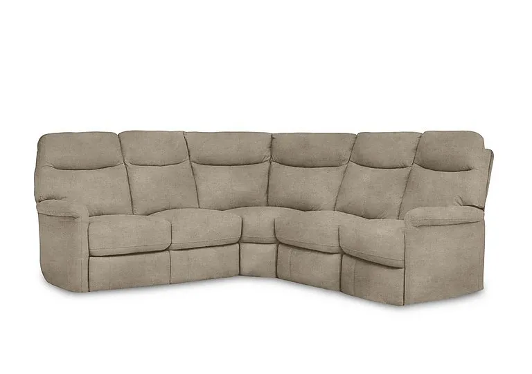 Compact Collection Lille Large Fabric Corner Sofa - R120 Light Khaki
