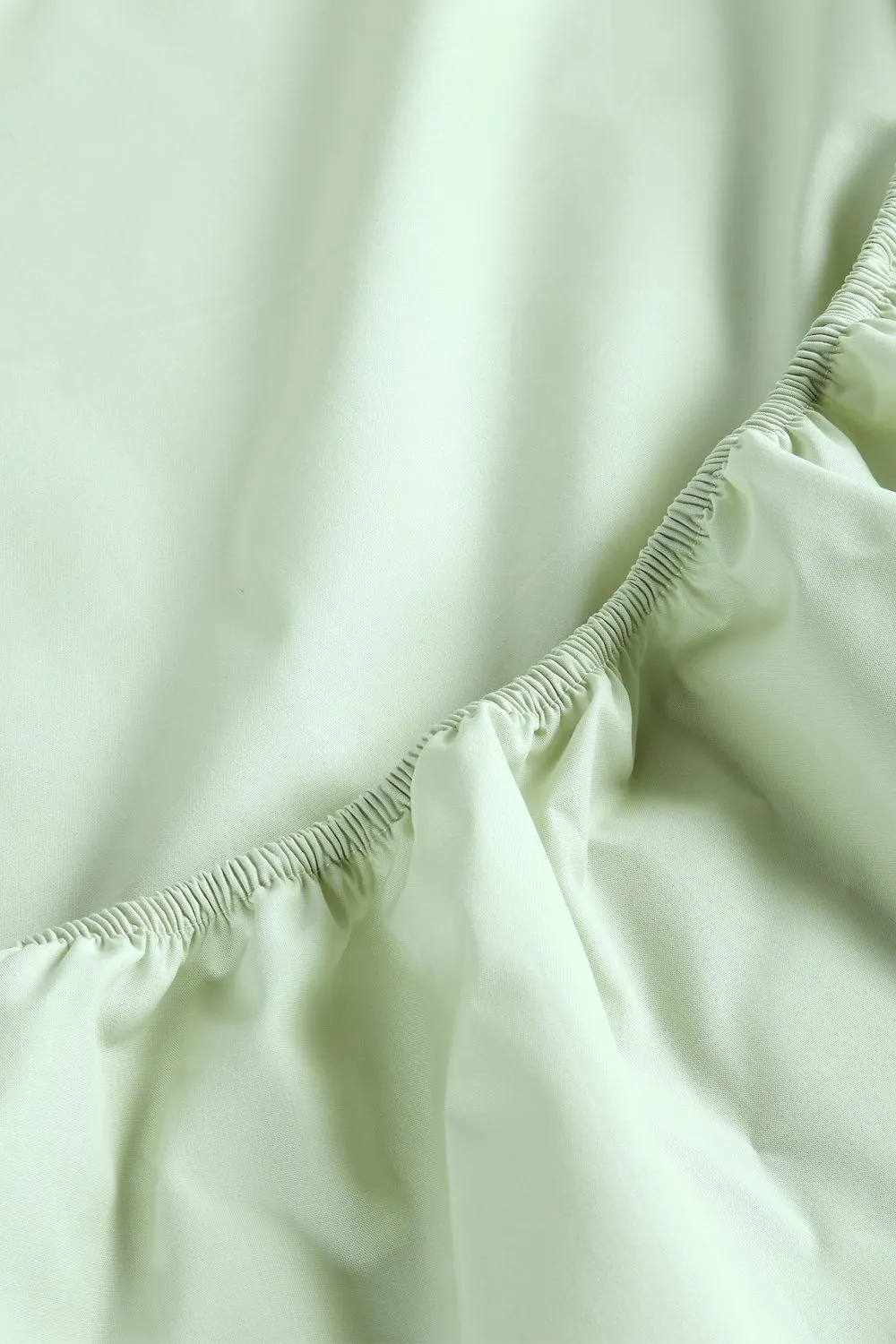 CHRISTY Pure Cotton Percale Fitted Sheets in Green 3