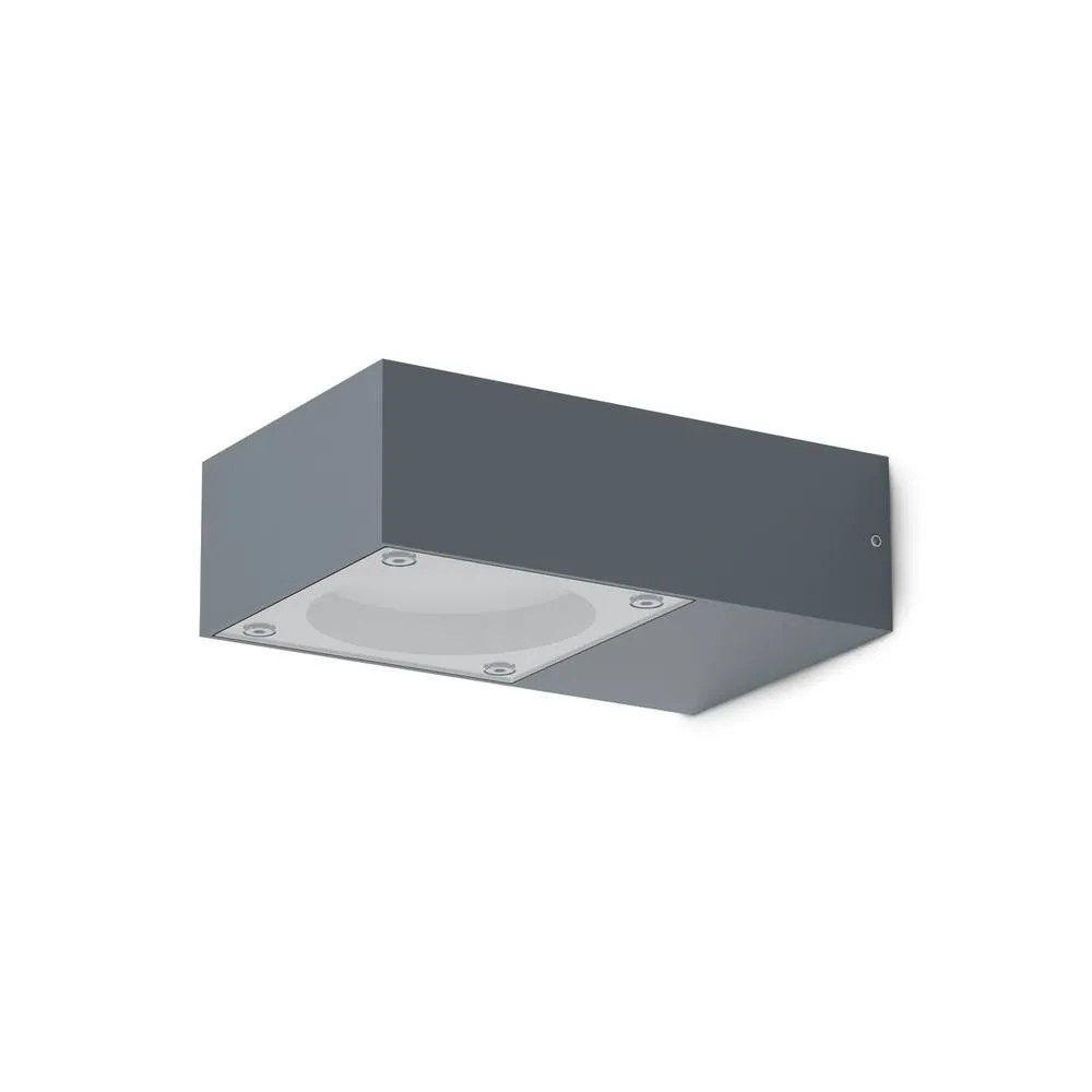 Netlighting Sirio Outdoor Wall Down Lamp Anthracite IP65 in Dark Grey