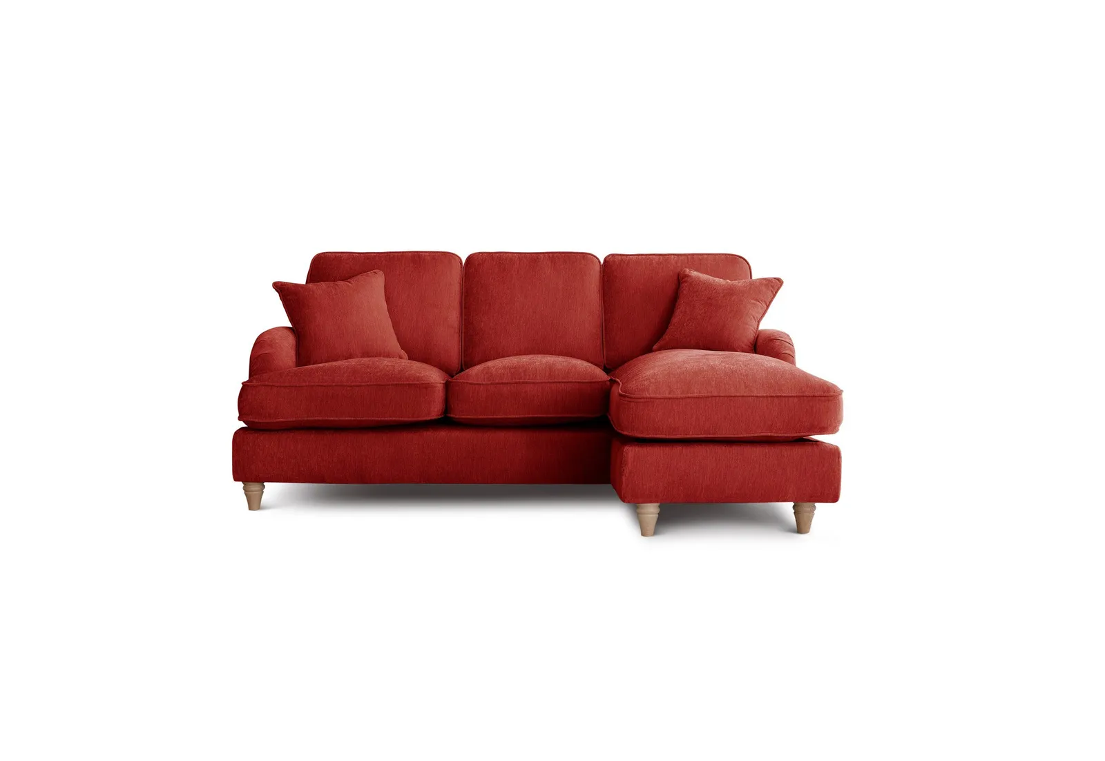 The Great Sofa Company Orla Right Hand Chaise Sofa Manhattan Charcoal in Terracotta 2