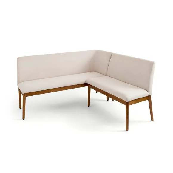 Cassie Compact Corner Dining Bench, Natural Fabric 4