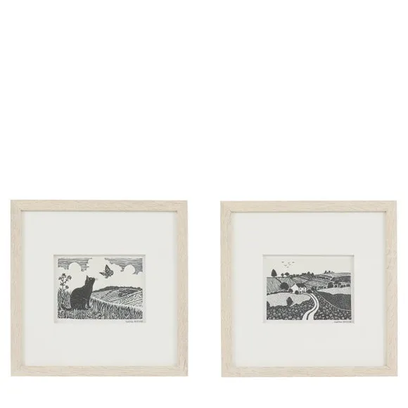 Cedar and Sage Set of 2 Countryside Living Typography Framed Prints 4
