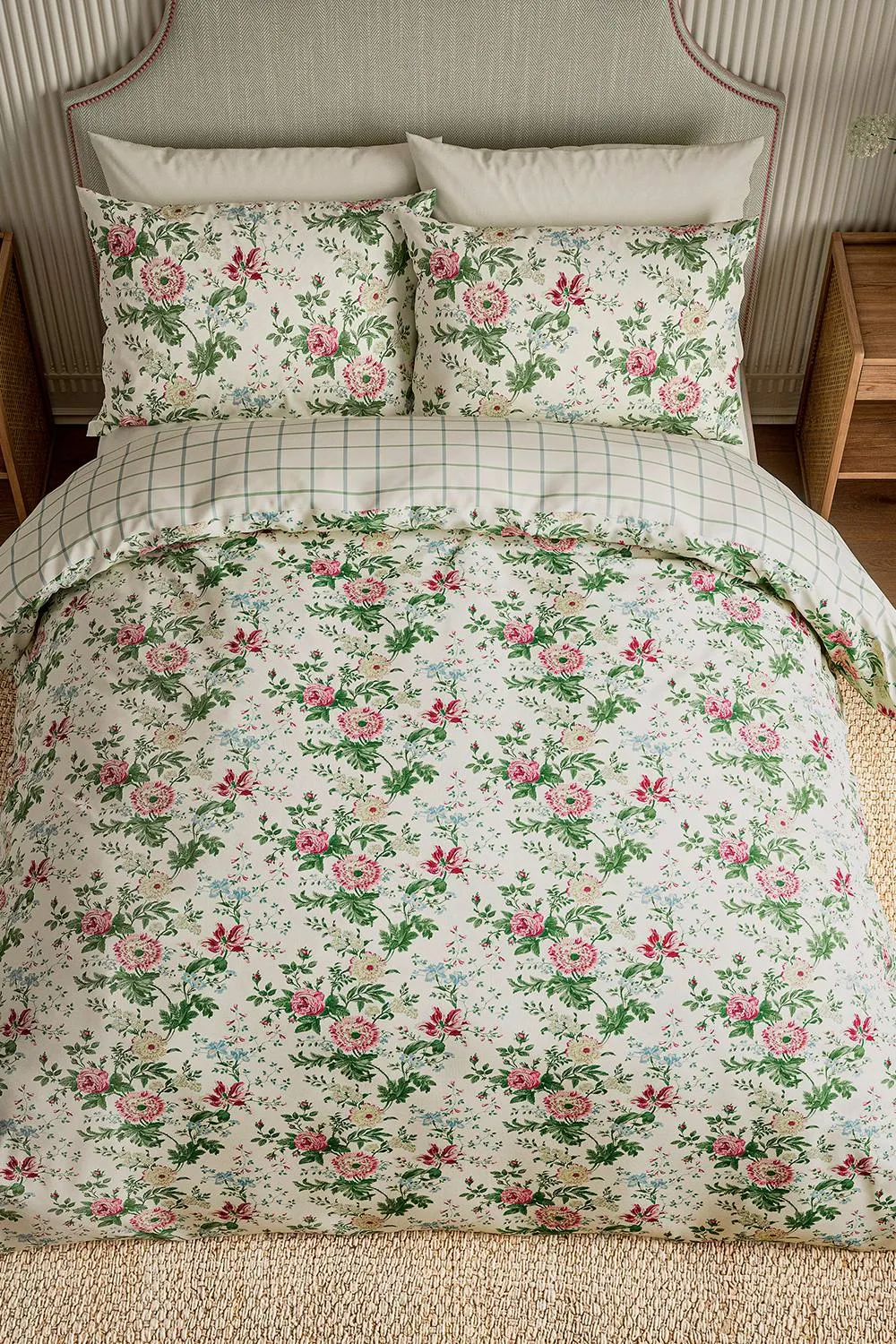 Sanderson 'Elouise' Cotton Duvet Cover Set 4