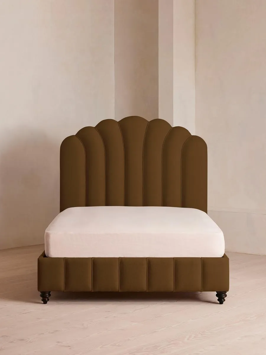 Manette Bed, King, Linen, Ochre