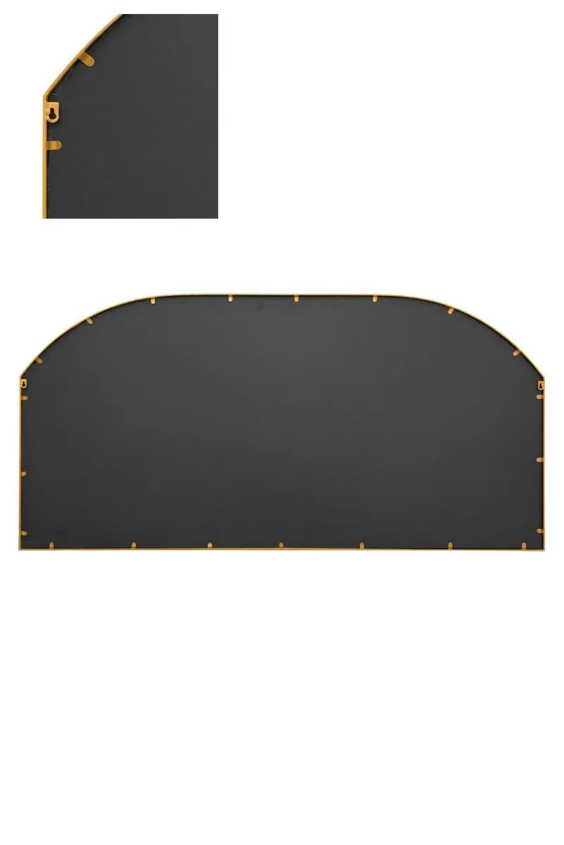 MirrorOutlet Gold Metal Framed Arched Garden Wall or Fence Mirror(174CM X 85CM) 4