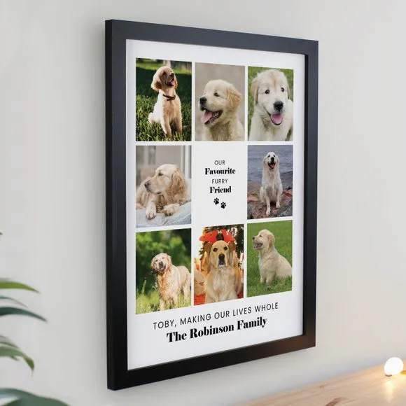 Personalised Pet Multi Photo Framed Print 3