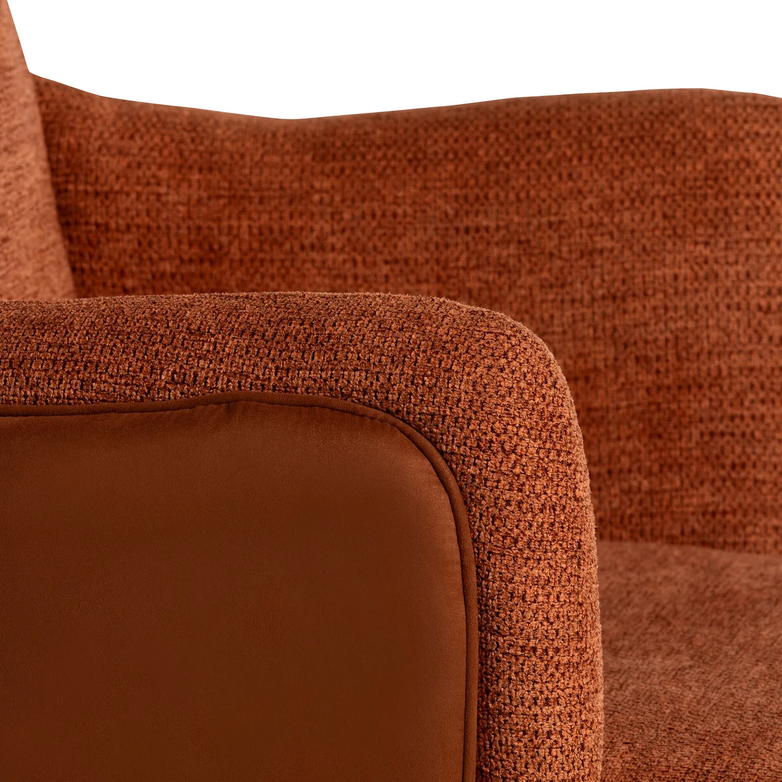 Boden Swivel Dining Chair With Arms, Orange Fabric | Barker & Stonehouse 5