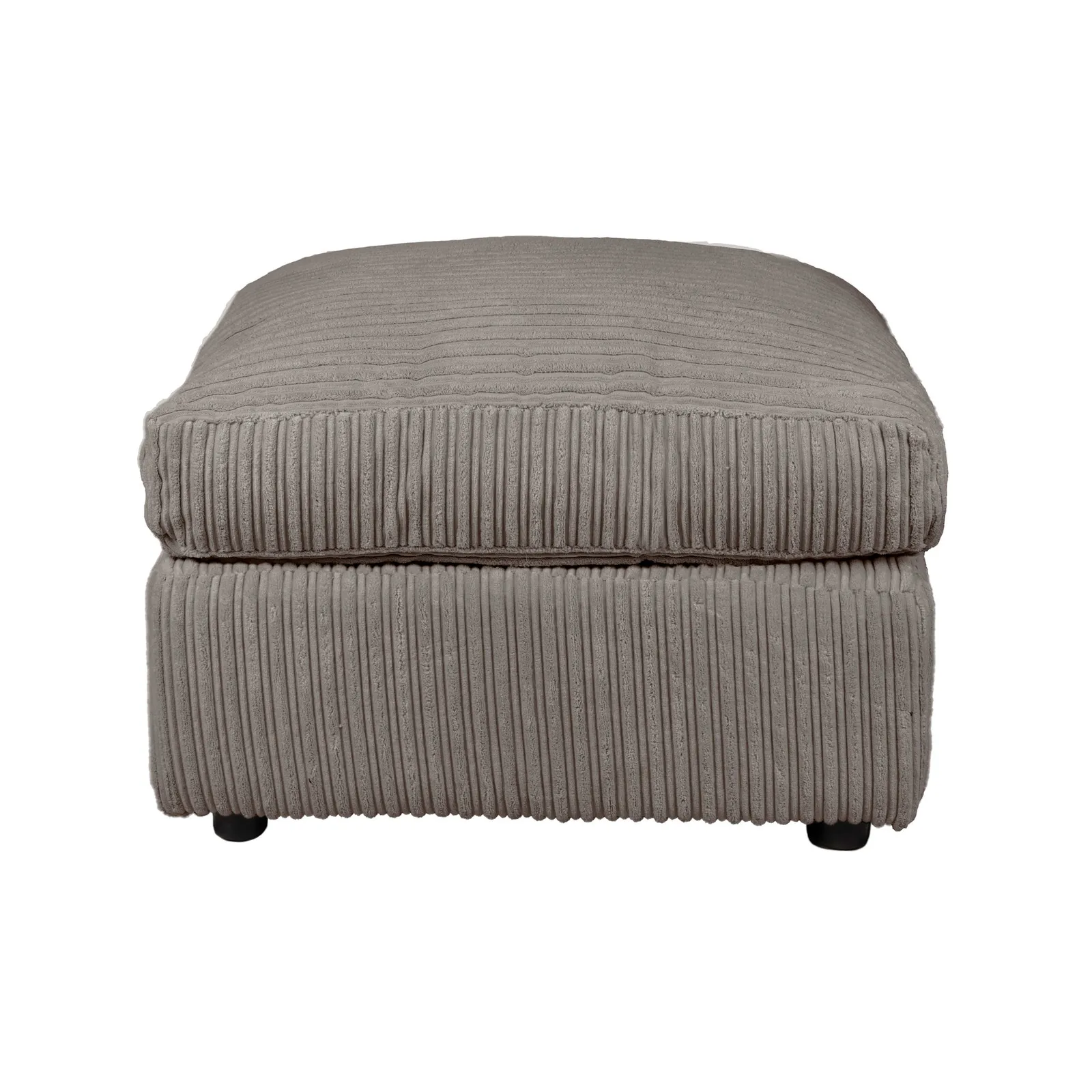 Blake Jumbo Cord Footstool Grey