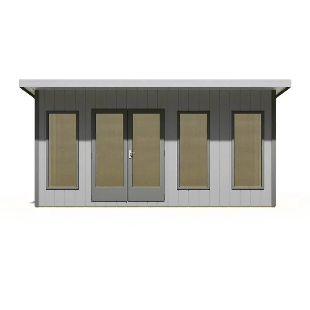 Shires Cali 16x8 Feet Pent 1 Garden Office - OSB/MDF - L334xW509.4xH246.1 cm in Light Brown 2