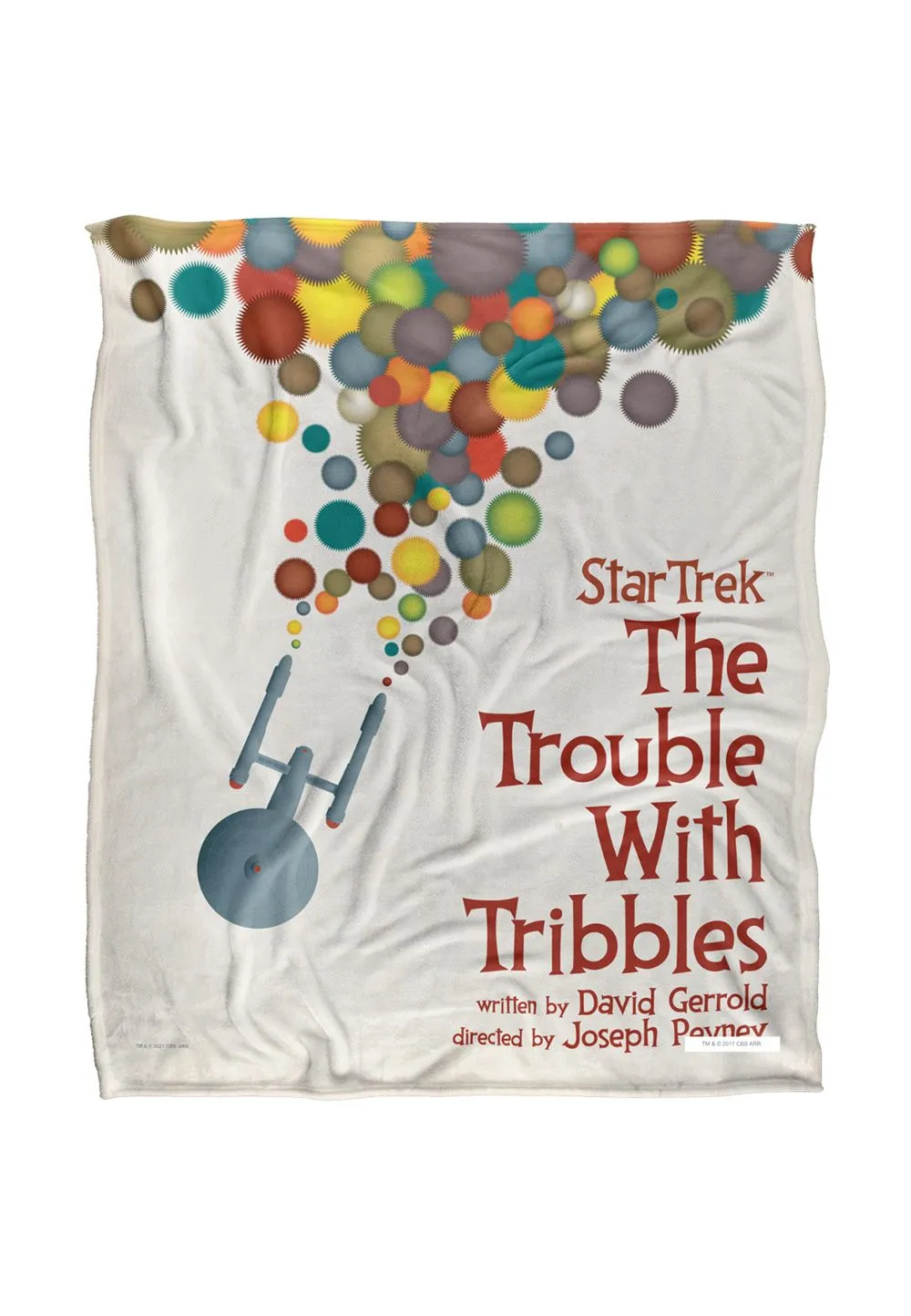 Star Trek Tos Episode 44 Silky Touch Super Soft Throw Blanket 152 X 127 cm in White