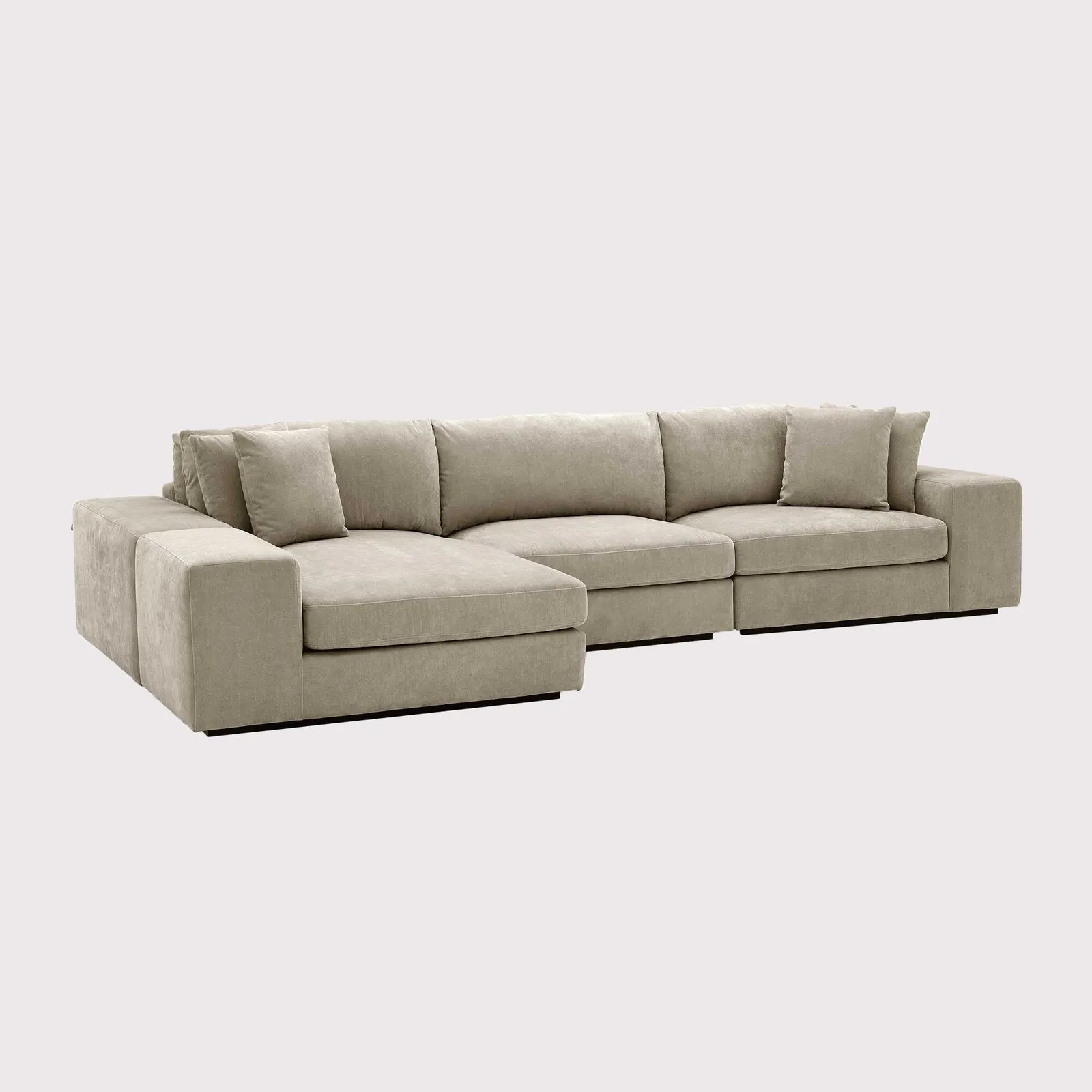 Eichholtz Vista Grande Lounge Corner Sofa, White Fabric | Barker & Stonehouse