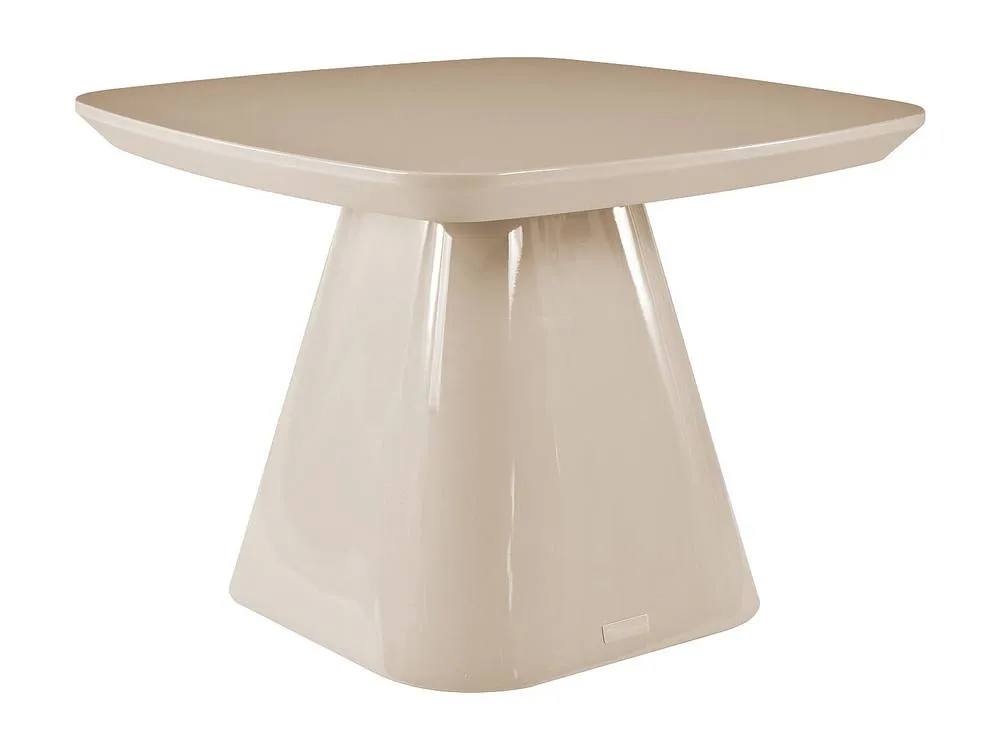 Vente-unique MDF Side Table - Lacquered Taupe - NATAZA 5