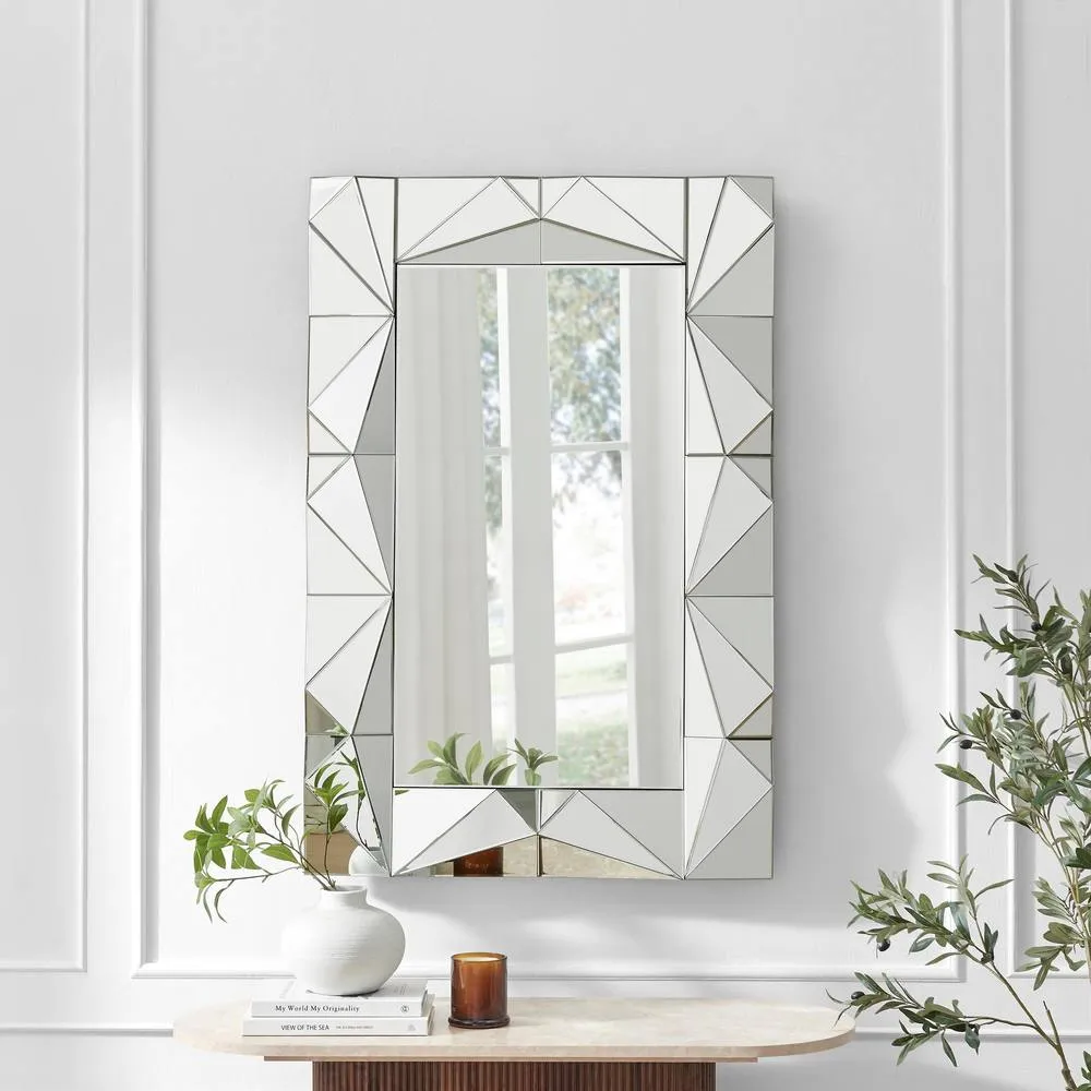 FurnitureboxUK Atlas Vintage Style Long Rectangle 120x80cm Mirror in Clear 2