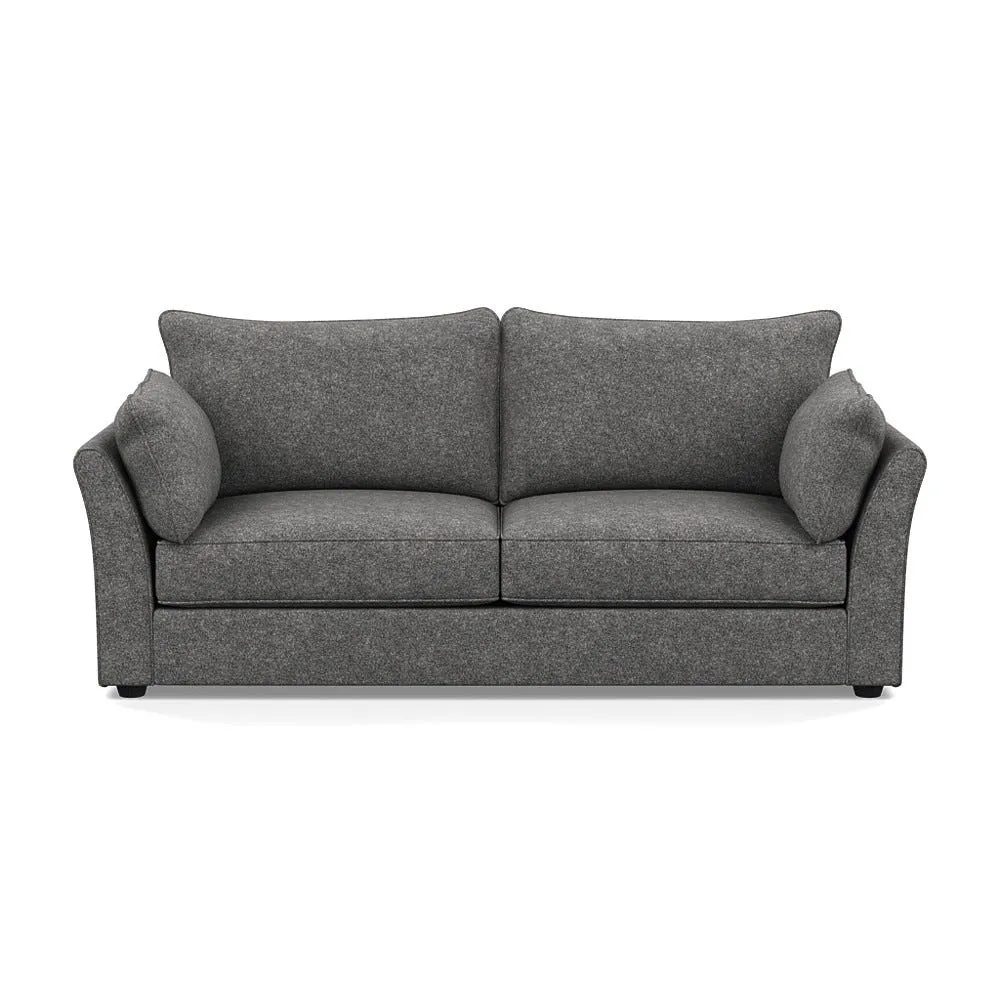 Heal's Tailor 4 Seater Sofa Melton Wool Shale Black Feet 1