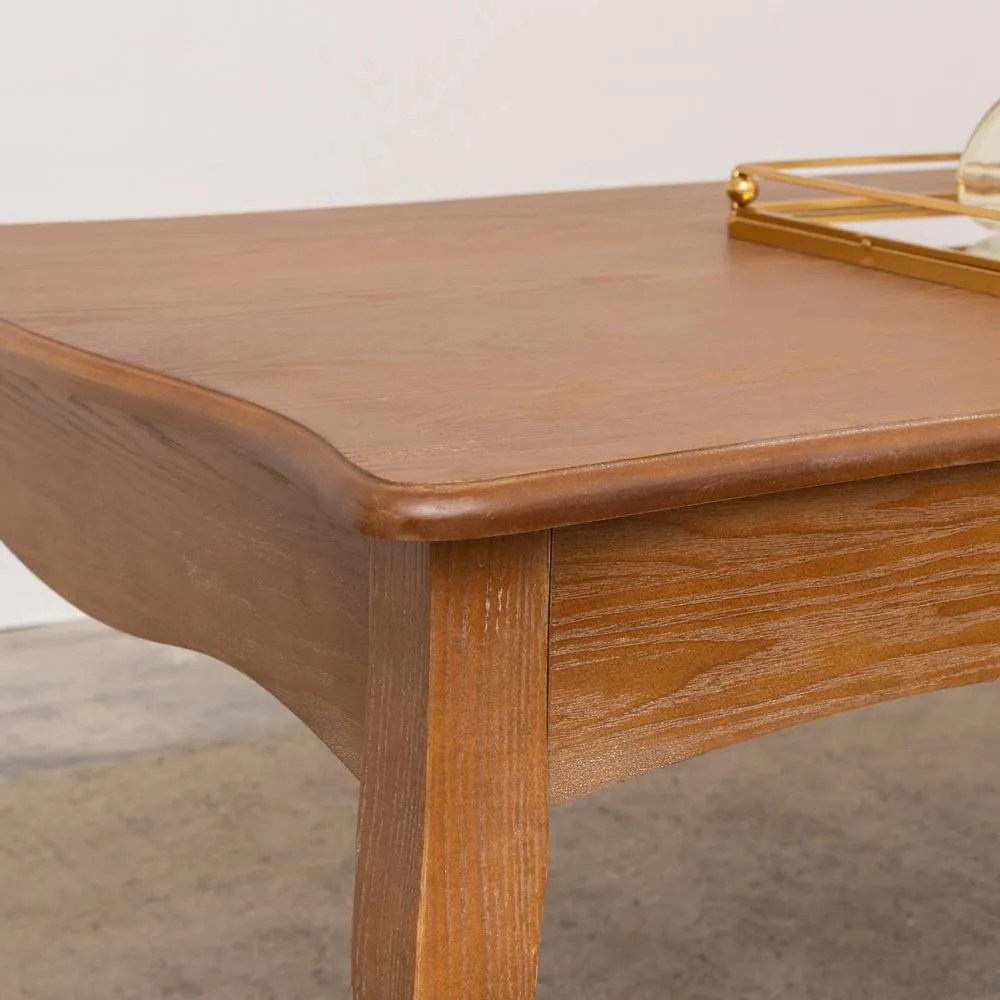 Melody Maison Dark Wood Coffee Table - Ashwell Range in Brown 2