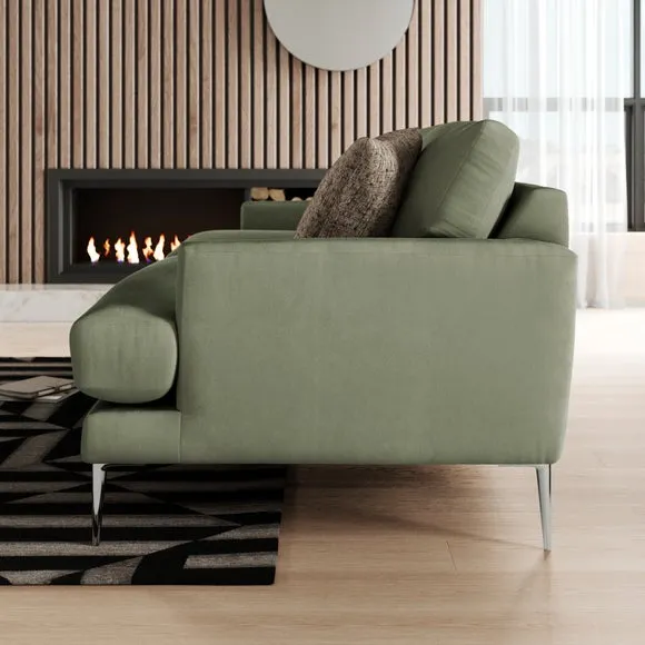 Lawson Matte Plush Velvet 4 Seater Sofa 2