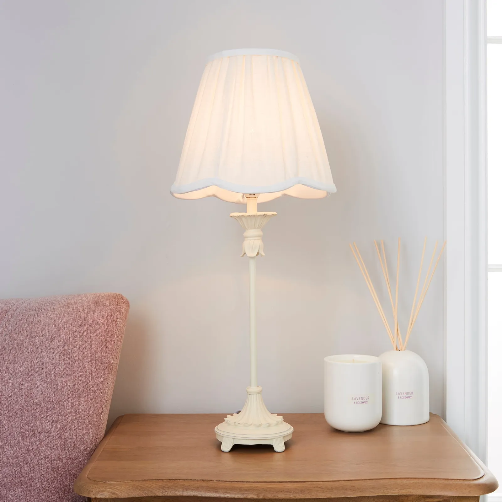 Mackay White Stick Table Lamp White