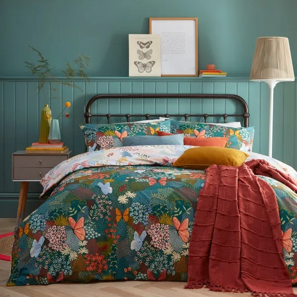Furn. Forage Reversible Duvet Cover and Pillowcase Set 1