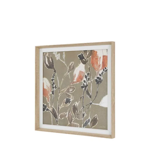 Cedar and Sage Soft Textured Greenery Framed Canvas 2