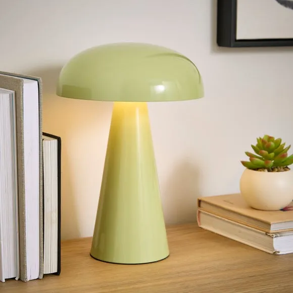 Milo Mushroom Rechargeable Touch Dimmable LED Table Lamp 1