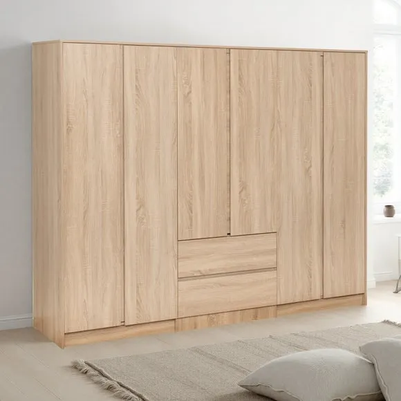 Walker 6 Door 2 Drawer Wardrobe