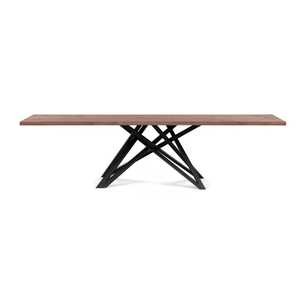 Heal's Vienna Dining Table 280x90cm Oiled Walnut Natural Edge Filled 1