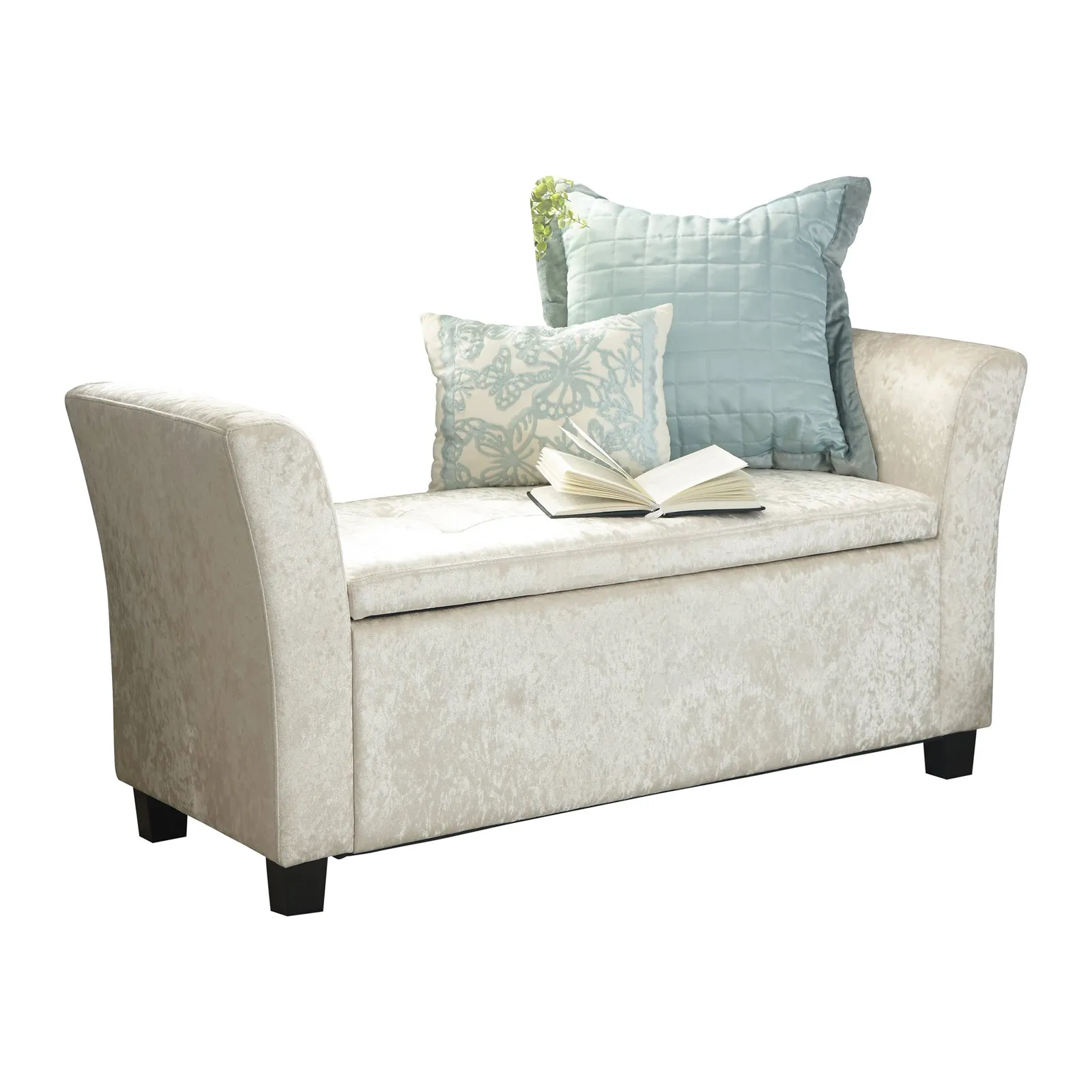 Verona Crushed Velvet Ottoman Window Seat 1