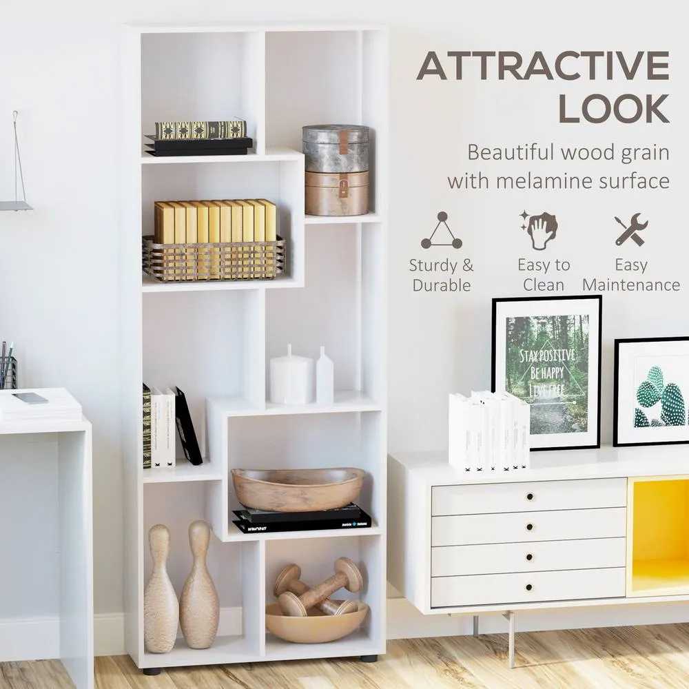 HOMCOM Modern Room Divider, 8 Cube, 70 x 24 x 178 cm, White 5
