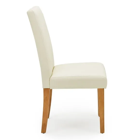 Hugo Set of 2 Dining Chairs, Faux Leather 5