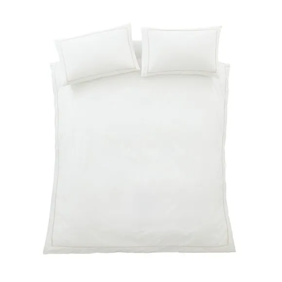 Bianca Contrast Trim 100% Cotton Duvet Cover & Pillowcase Set 6