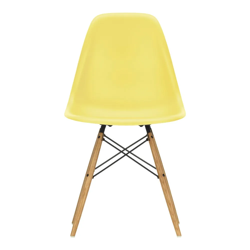 Vitra Eames DSW Chair RE in Citron with 65 Ash Honey Tone Base 05 Glides 1