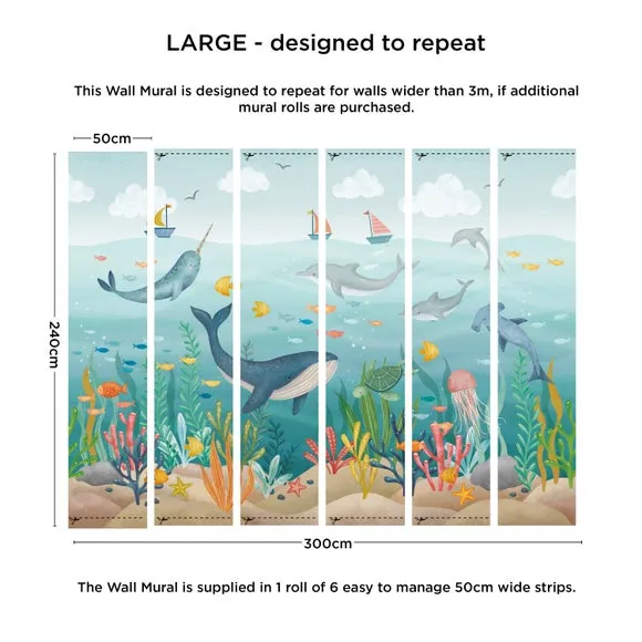 Kids Under the Sea Wall Mural 4