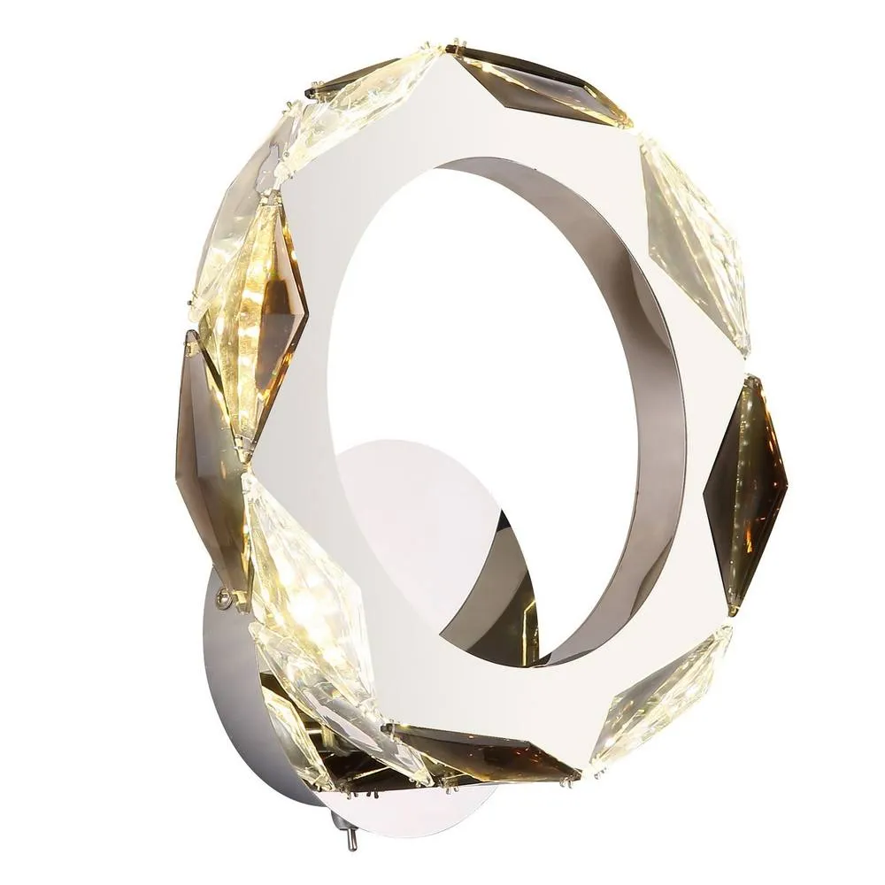 Netlighting Karilion Integrated LED Wall Lamp Chrome LED 4000K in Silver