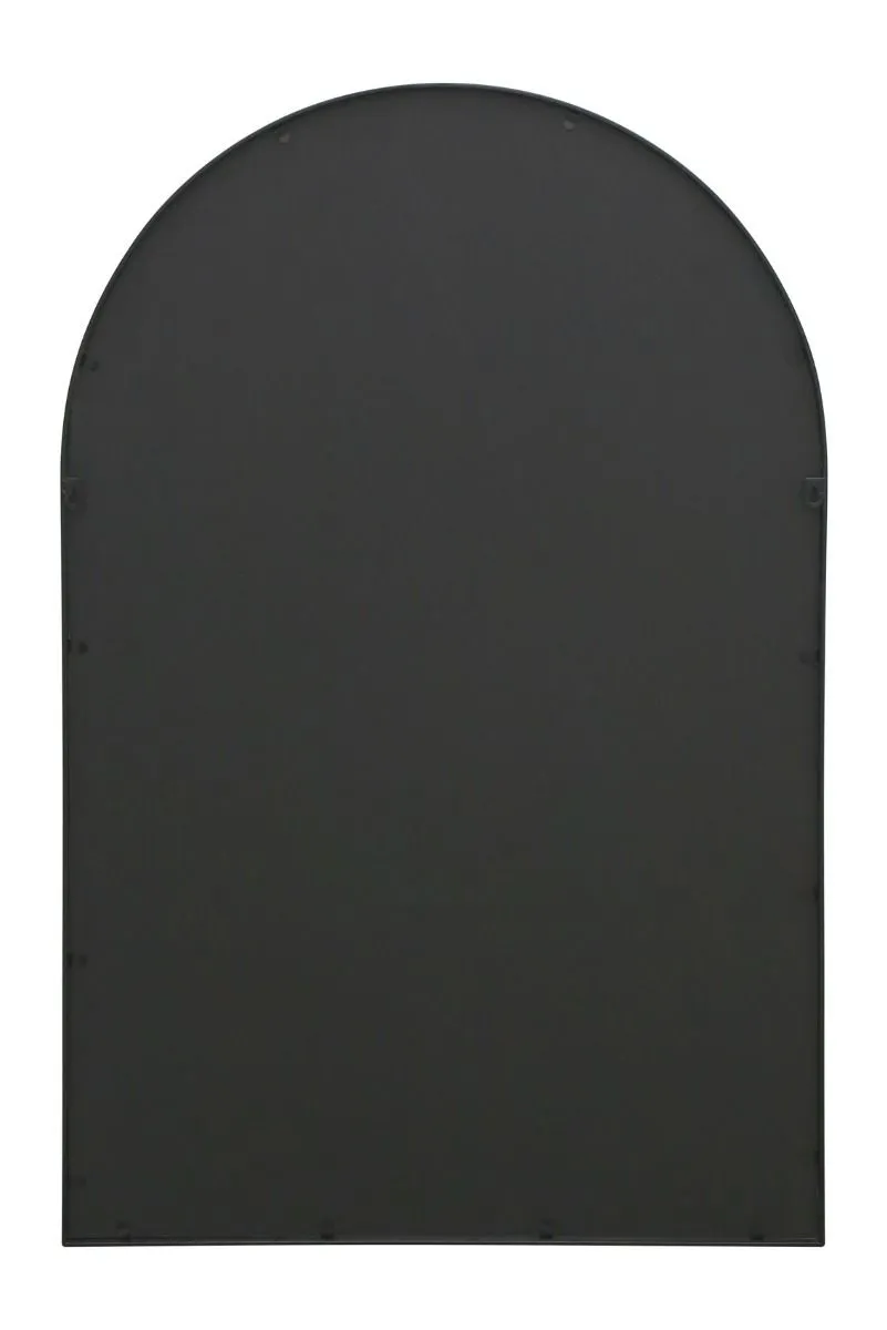 MirrorOutlet Black Metal Framed Arched Window Wall Mirror 47" X 31" (120CM X 80CM) 3