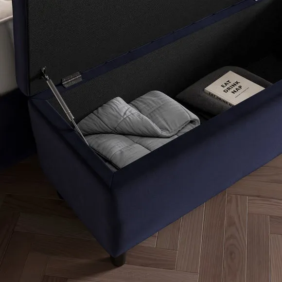 Alara Velvet End of Bed Storage Ottoman 3