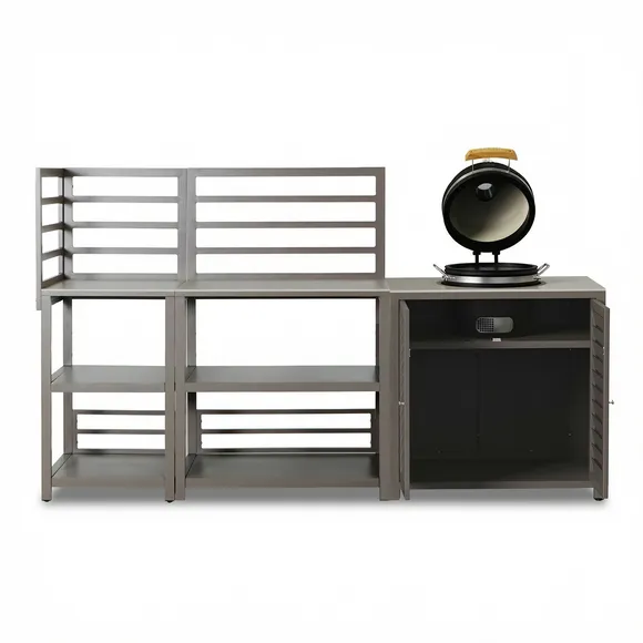 Maze Napoli 3 Piece Outdoor Kitchen Set with Kamado Café 6