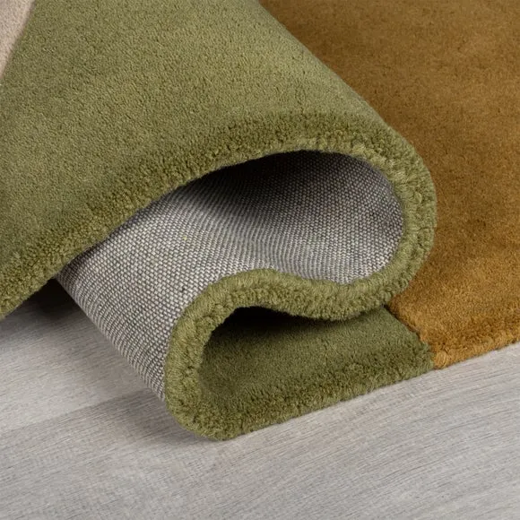 Lozenge Abstract Shaped Wool Rug 5
