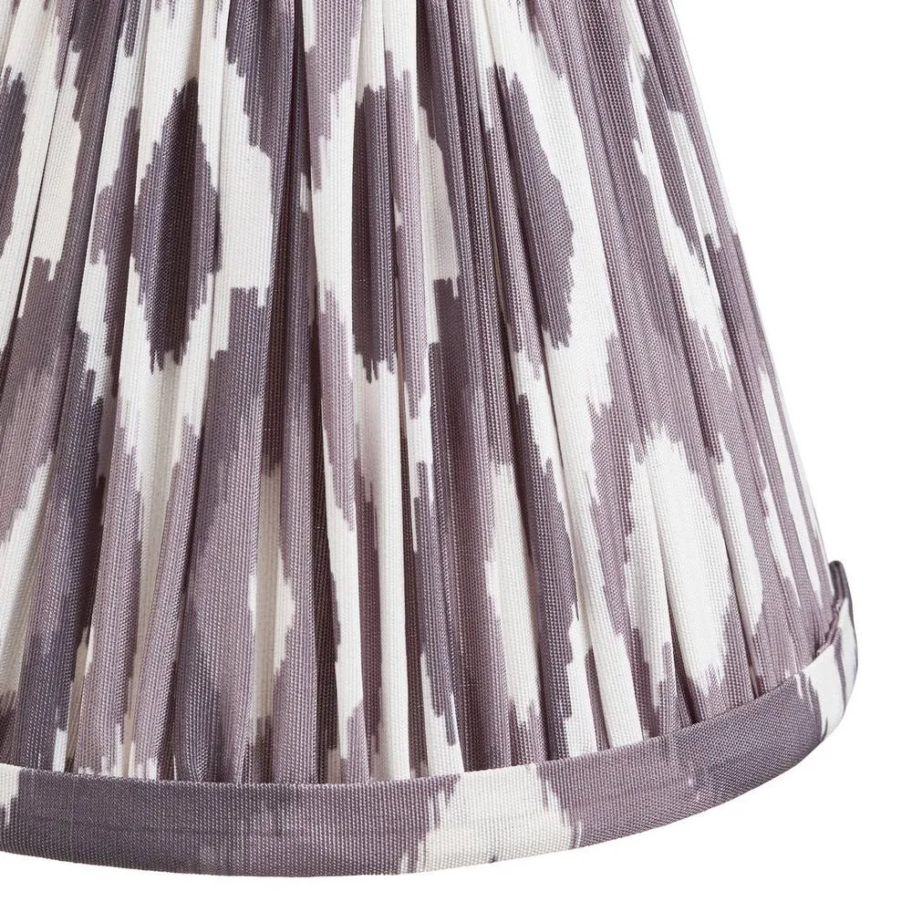 Netlighting Santiago Wall Light Grey Fabric Ikat Shade 16cm B22 6