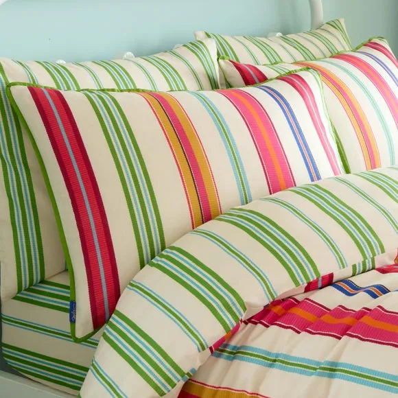 Sophie Robinson Sophie Stripe 100% Cotton Duvet Cover & Pillowcase Set 5