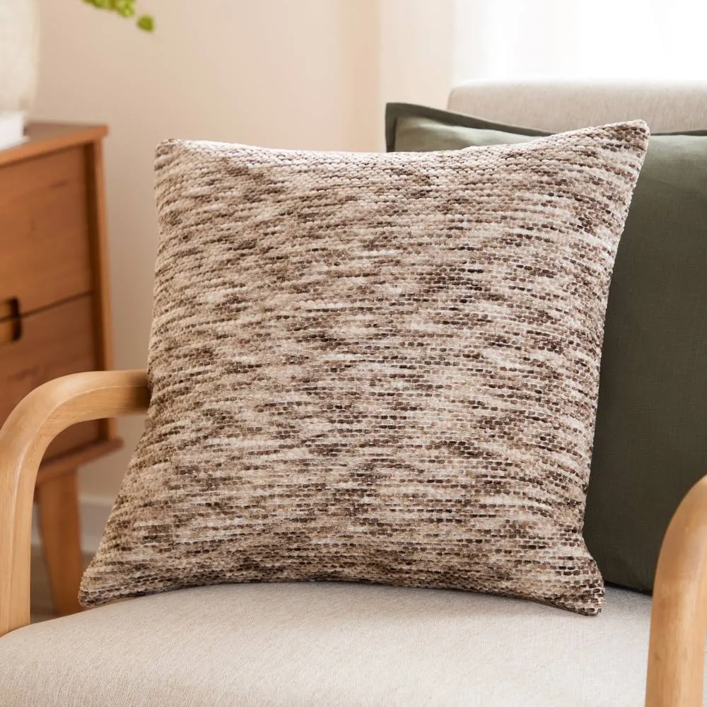 Yard Malvern Chenille Cushion in Light Brown 1
