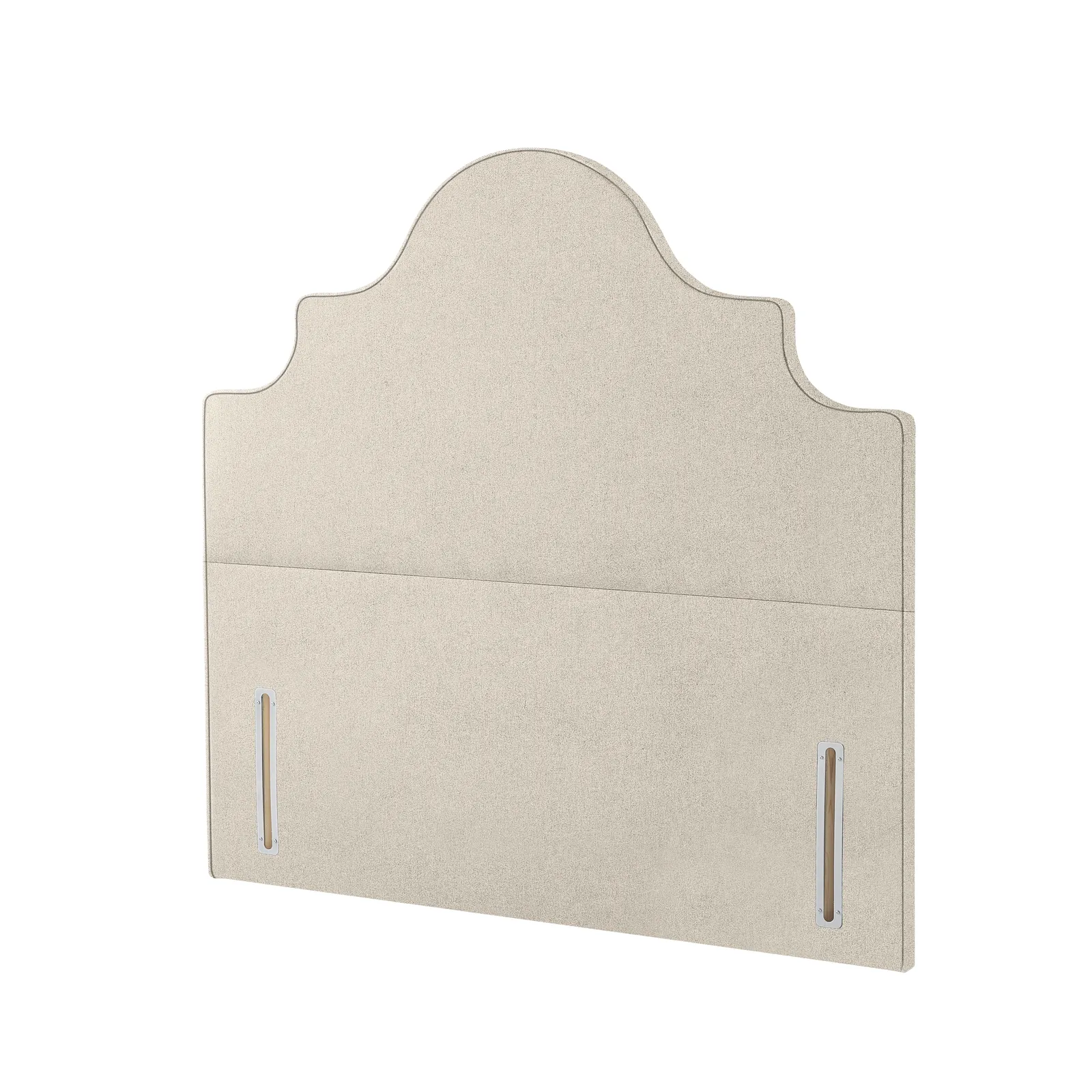 Classic Mantel Headboard, King - Mole Pebble
