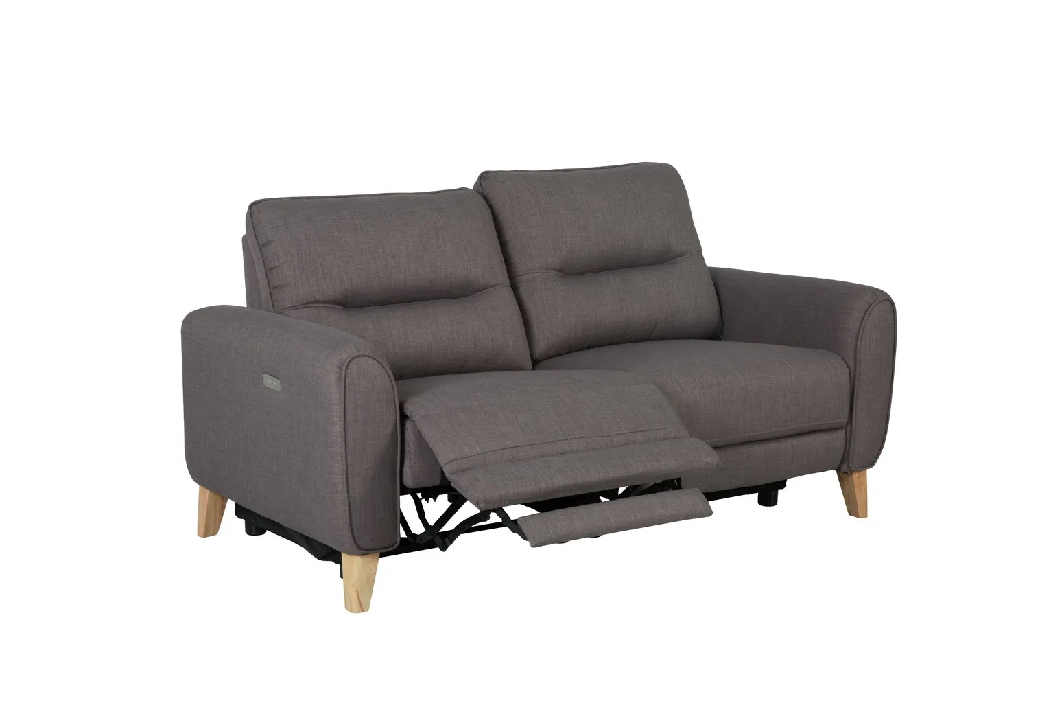 Habitat Tommy 3 Seater Fabric Recliner Sofa - Grey