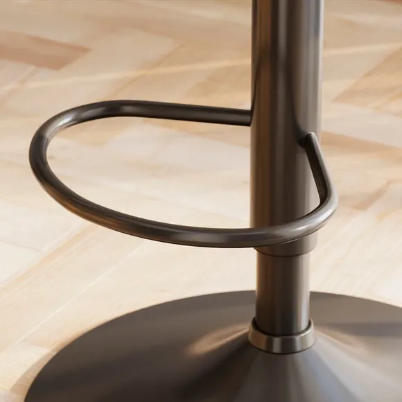 Taylor Gaslift Barstool, Natural Fabric 4