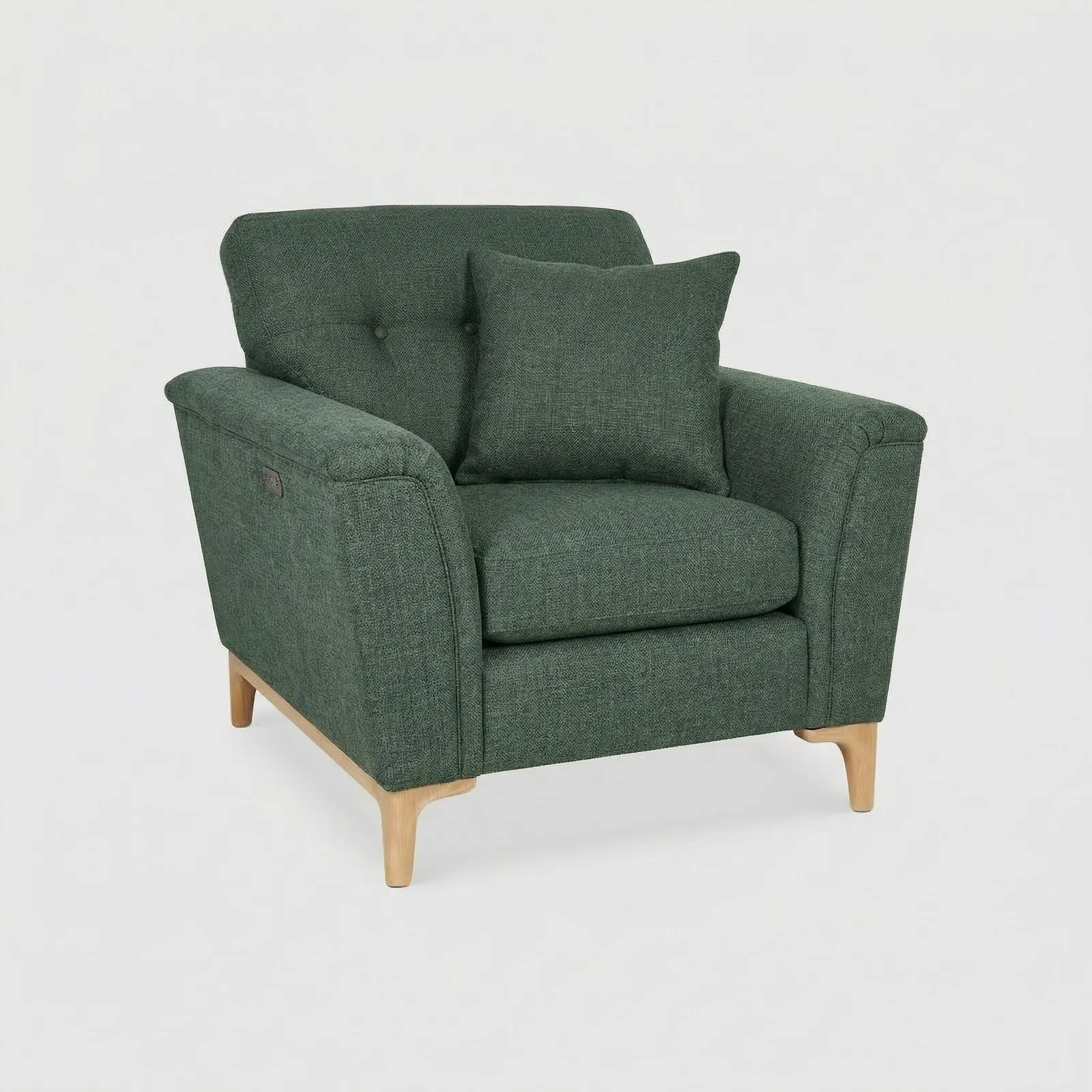 Ercol Sandford Motion Lounger Armchair, Green | Barker & Stonehouse 1