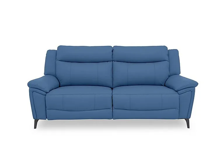 Panache Leather 3 Seater Power Recliner Sofa with Power Headrests and Heated Seats