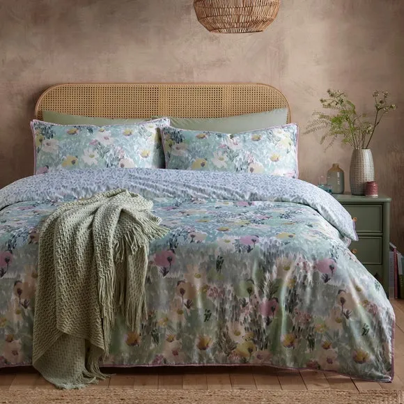 Appletree Abstract Floral 100% Cotton Duvet Cover & Pillowcase Set 5