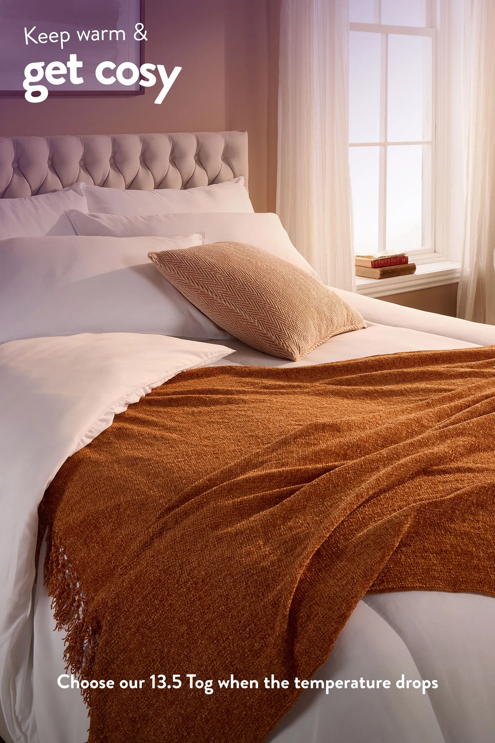 Slumberdown Climate Control 13.5 Tog Winter Duvet in White 4