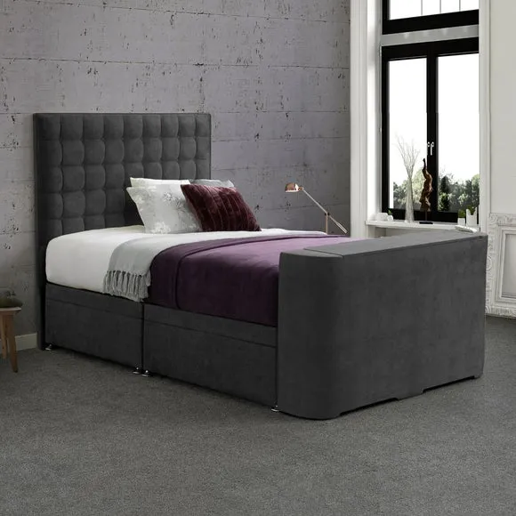 Sweet Dreams Gaia Geometric Side Lift Ottoman TV Bed 2