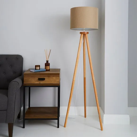 Jandia Wooden Tripod Floor Lamp 2