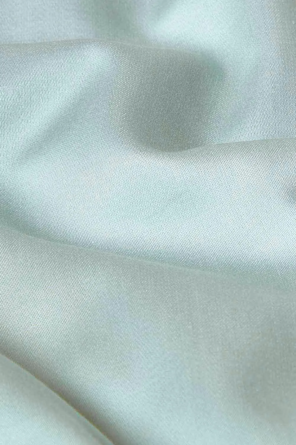 Homescapes Sateen Cotton Flat Sheet 400 TC in Duck Egg Blue 2